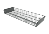 Корзина выдвижная Титан GS 863х340х85 серебристая